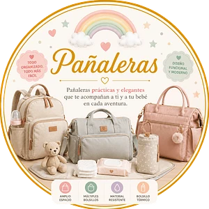 Pañaleras para Bebé y Mamá | Caprichitos LC