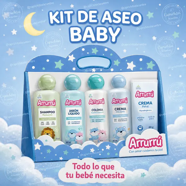 Kit De Aseo Arrurrú Baby Para Bebé